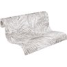 Papeldecor|Tropical Palm Leaves White Gray Wallpaper|Floral