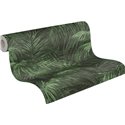 Papeldecor|Papier peint imprimé tropical noir et vert|Floral