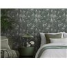 Papeldecor|Tapete Blumen Elegant Grau und Schwarz|Blumen