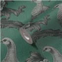 Papeldecor|Papier peint floral élégant gris et vert|Floral