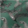 Papeldecor|Tapete Blumen Elegant Grau und Grün|Blumen