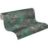 Papeldecor|Tapete Blumen Elegant Grau und Grün|Blumen