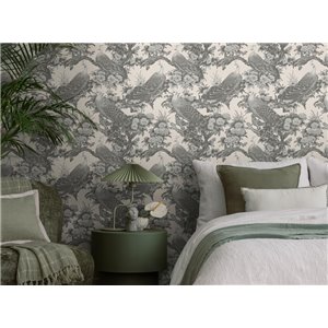 Marburg|Wallpaper smooth chrome effect pearl white modern|Wallpaper 2