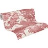 Papeldecor|Tapete Blumen und Pfauen Weiß Rot|Tapeten