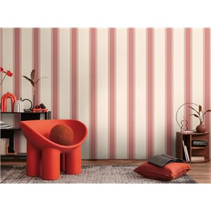 Casadeco|Papier peint rayures marines safran|Rayures 2