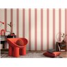 Papeldecor|Wide Vertical Cream and Red Stripes Wallpaper|Stripes