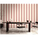 Papeldecor|Wide Vertical Cream and Red Stripes Wallpaper|Stripes