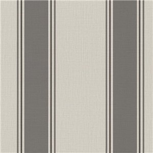 Caselio|Black, beige, and camel striped wallpaper|Stripes