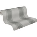 Papeldecor|Elegant Gray Vertical Stripes Wallpaper|Stripes