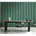 Papeldecor|Wide Black and Green Stripes Wallpaper|Stripes