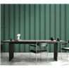 Papeldecor|Wide Black and Green Stripes Wallpaper|Stripes