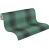 Papeldecor|Wide Black and Green Stripes Wallpaper|Stripes
