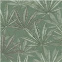 Papeldecor|Tapete Blumenblätter Cannabis Grün|Blumen