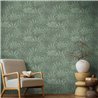 Papeldecor|Tapete Blumenblätter Cannabis Grün|Blumen