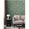 Papeldecor|Papier peint floral feuilles cannabis vert|Floral