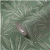 Papeldecor|Papier peint floral feuilles cannabis vert|Floral