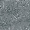 Papeldecor|Cannabis Leaf Pattern Gray Floral Wallpaper|Floral