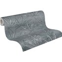 Papeldecor|Papier peint imprimé floral feuilles cannabis gris|Floral