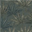 Papeldecor|Gray and Green Cannabis Leaf Floral Wallpaper|Floral