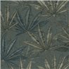 Papeldecor|Papel pintado floral hojas cannabis grises y verde|Floral