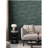 Papeldecor|Papier peint floral feuilles cannabis gris et vert|Floral