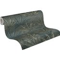 Papeldecor|Gray and Green Cannabis Leaf Floral Wallpaper|Floral