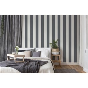 Cristiana Masi|Papier Peint rayures étroites gris foncé|Rayures 2