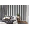 Papeldecor|Papier peint rayures larges blanc et noir|Rayures