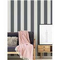 Papeldecor|Wide White and Black Stripes Wallpaper|Stripes