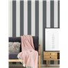 Papeldecor|Wide White and Black Stripes Wallpaper|Stripes