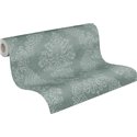Papeldecor|Tapete Elegant Damaszener Stil Grün|Damast