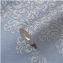 Papeldecor|Violet Damask with Elegant Medallions Wallpaper|Damask
