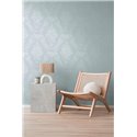Papeldecor|Damask Gray and Silver Wallpaper|Damask