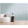 Papeldecor|Tapete Damaszener Grau und Silber|Damast