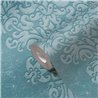 Papeldecor|Elegant Damask Blue and Turquoise Wallpaper|Damask