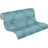 Papeldecor|Papier peint damassé bleu et turquoise élégant|Damas