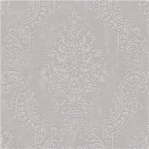 As Creation|Wallpaper black and gold damask medallions|Damask