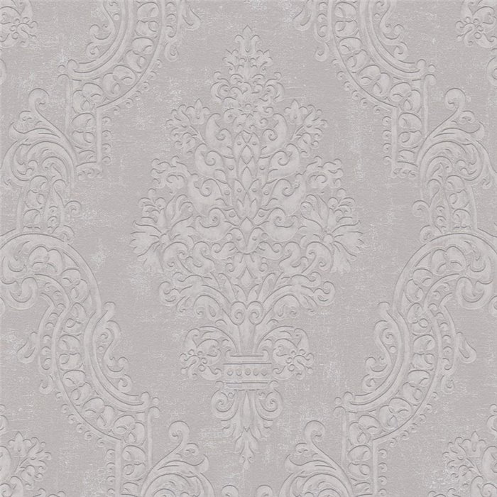 Papel pintado elegante estilo damasco beige y gris - Papeldecor Essence 2026397656