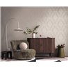 Papeldecor|Tapete Elegant Damaszener Stil Beige und Grau|Damast