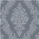 Papeldecor|Tapete Elegant Damaszener Stil Grau|Damast