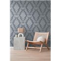 Papeldecor|Tapete Elegant Damaszener Stil Grau|Damast