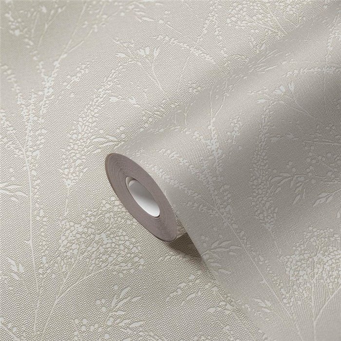 Papeldecor|Papier peint rustique, plantes sauvages beige marron|Fleurs Sauvages