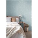 Papeldecor|Papier peint rustique fleurs sauvages bleu et blanc|Fleurs Sauvages