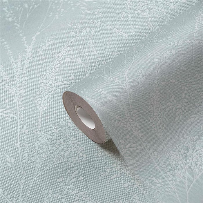 Papeldecor|Papier peint rustique fleurs sauvages bleu et blanc|Fleurs Sauvages