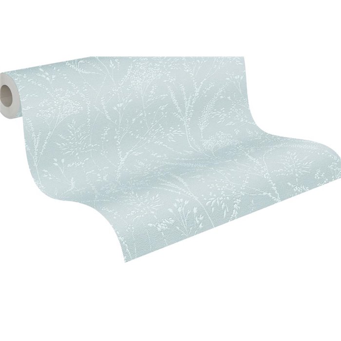 Papeldecor|Papier peint rustique fleurs sauvages bleu et blanc|Fleurs Sauvages