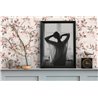 Papeldecor|Modern Eucalyptus Leaves Pink Floral Wallpaper|Floral