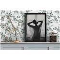 Papeldecor|Papier peint floral blanc et vert feuilles d'eucalyptus|Floral