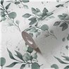 Papeldecor|White and Green Eucalyptus Leaves Floral Wallpaper|Floral
