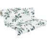 Papeldecor|Papel pintado floral blanco y verde hojas de eucalipto|Floral