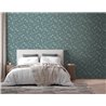 Papeldecor|Silver and Green Eucalyptus Leaves Floral Wallpaper|Wallpaper